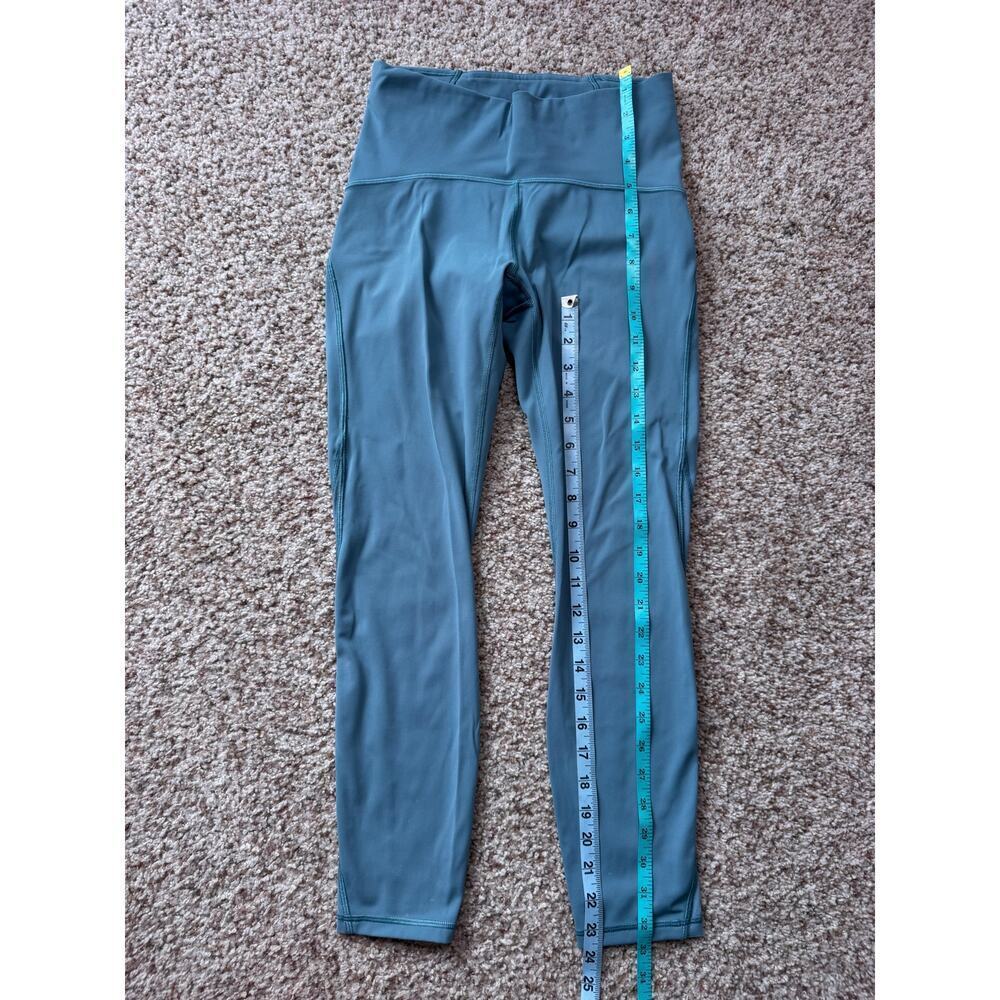 LULULEMON ALIGN No Line, High Rise Leggings, Green/Gray; size 6 - Picture 7 of 12